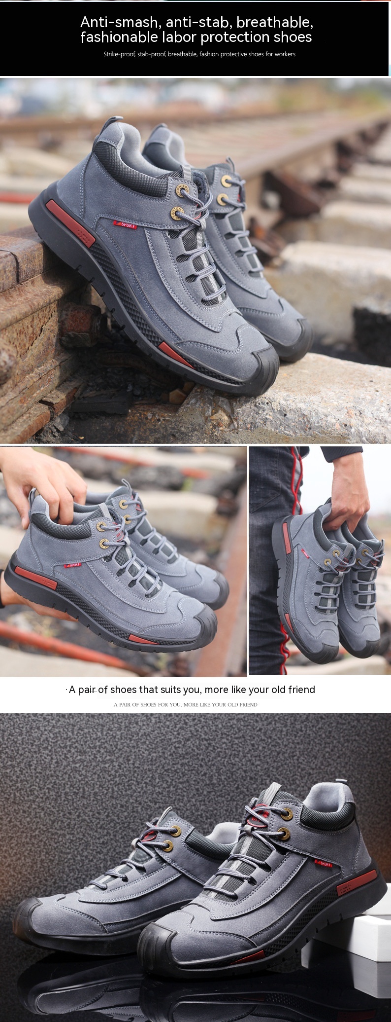 Title 6, High-top Waterproof Welder Shoes Deodorant Stee...