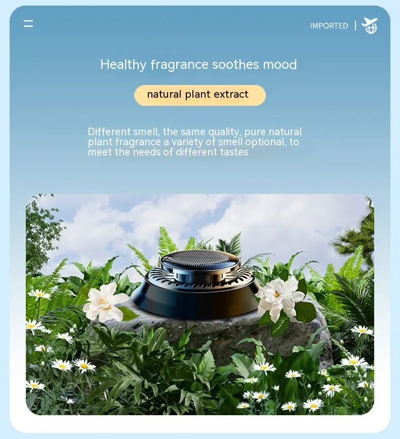 Portable Kinetic Car Air Freshener Solar Powered