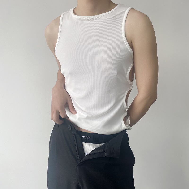 Title 2, New Side Waist Vulnerability Design Round Neck ...