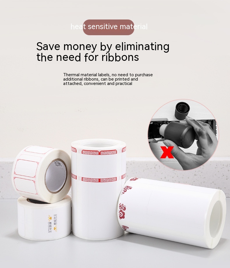 Jewellery Label Tag Thermal Sensitive Adhesive Sticker Printing Paper