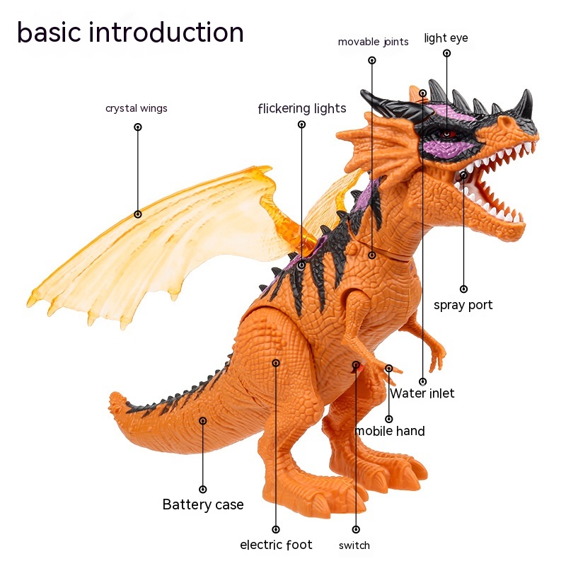 Title 5, Dinosauro elettrico telecomandato Giocattolo pe...