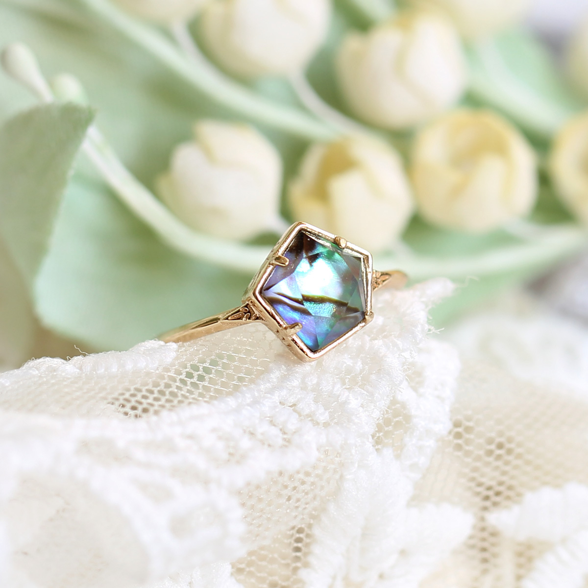 Pentagram Irregular Personality Simple 925 Silver Ring