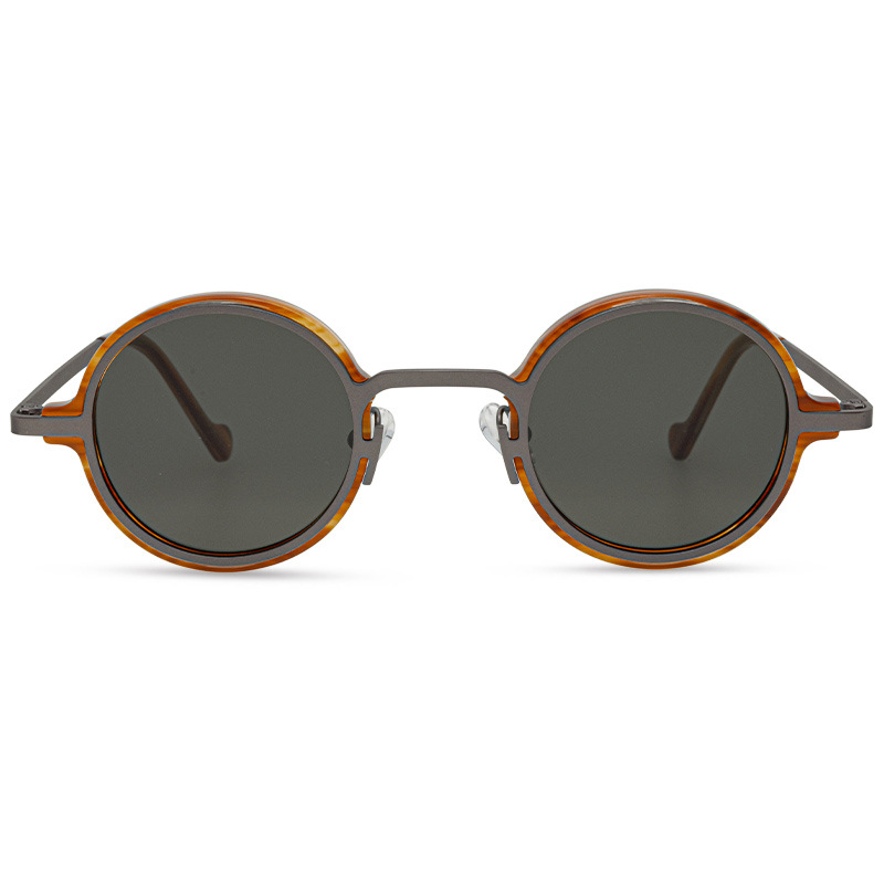 Retro Special Multicolor Niche Round Frame Sunglasses Neutral - Image 2