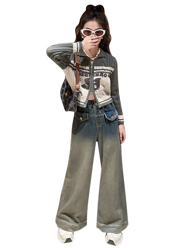 American-style Retro Style Fashionable Fashionable Design Double Zipper Sweater