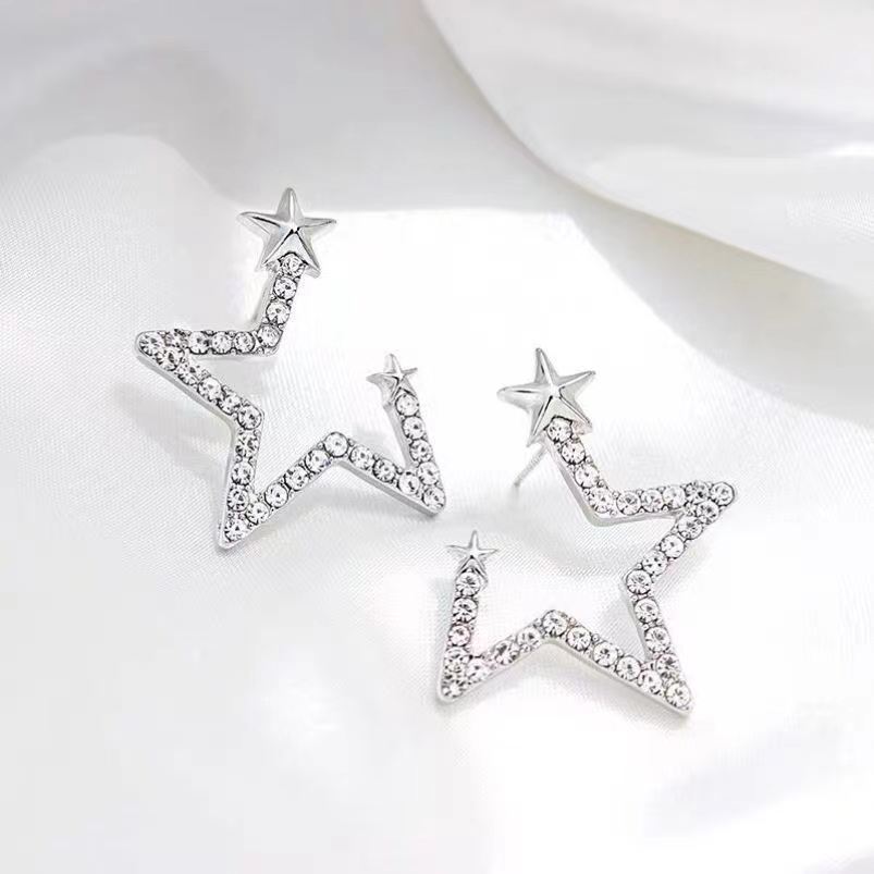 Title 5, Special-interest Design Pentagram Stud Oorbelle...