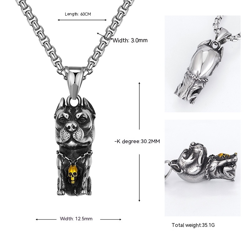 Title 4, Ins Titanium Steel Hip-hop Necklace Man