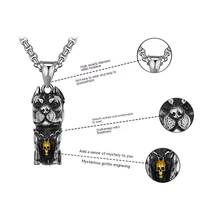 Title 5, Ins Titanium Steel Hip-hop Necklace Man