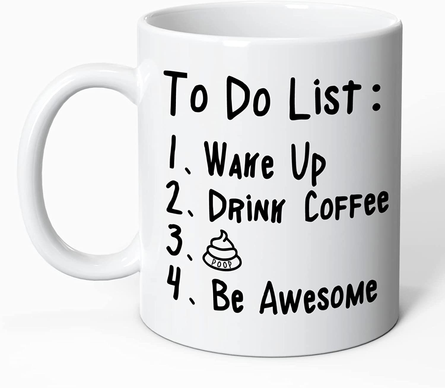 Title 2, Work List Humor Funny Water Ceramic Coffee Mark...