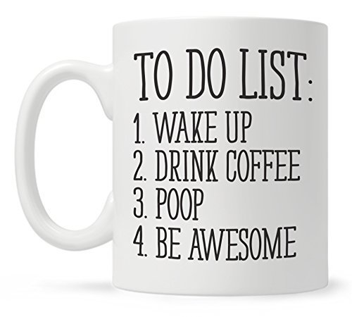 Title 3, Work List Humor Funny Water Ceramic Coffee Mark...