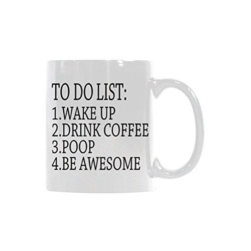 Title 4, Work List Humor Funny Water Ceramic Coffee Mark...