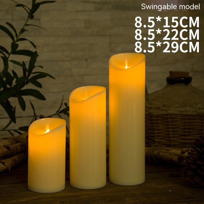 Title 1, Plastic Simulation Swing Electronic Candle Wedd...