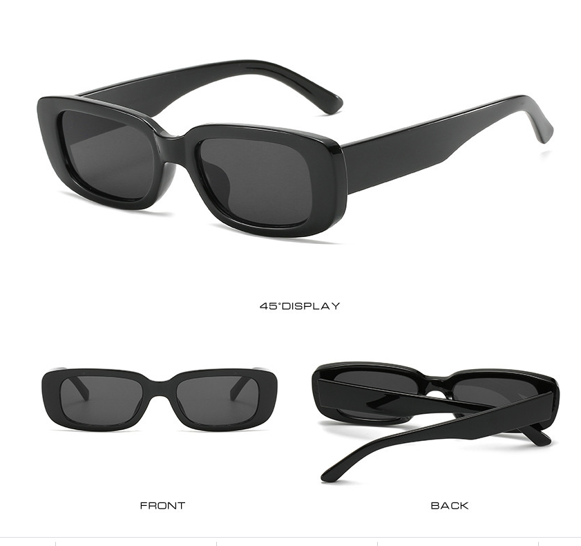 Title 4, Translucent Thick Frame Sunglasses with Colorfu...