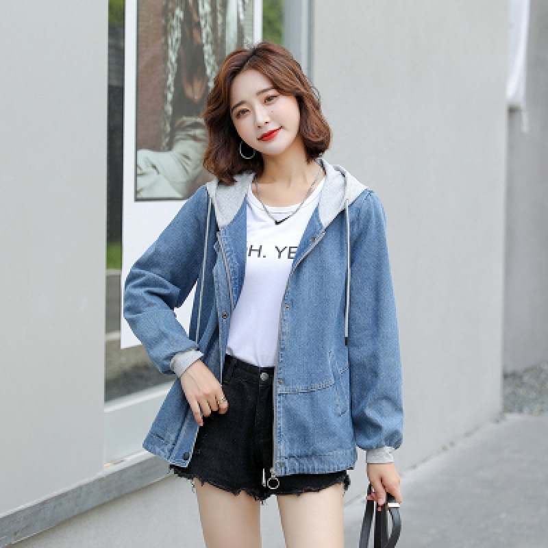 Title 4, Real Shot Denim Coat Short Hooded Jacket, Slimm...