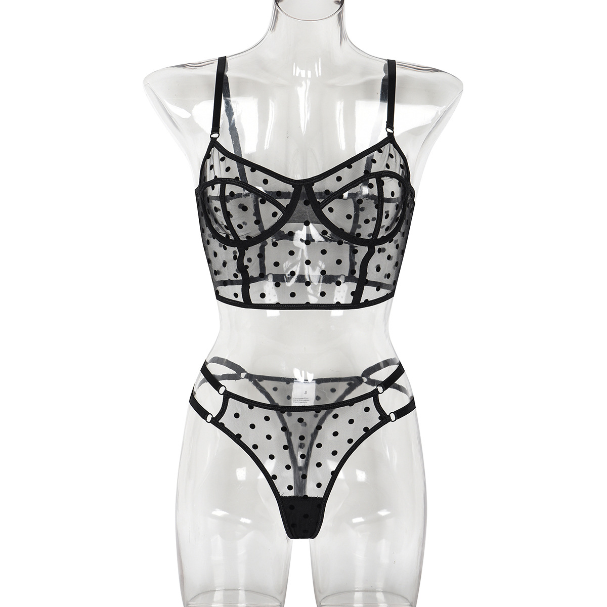 Title 20, Dot Dots Transparent Sexy Underwear Two-piece