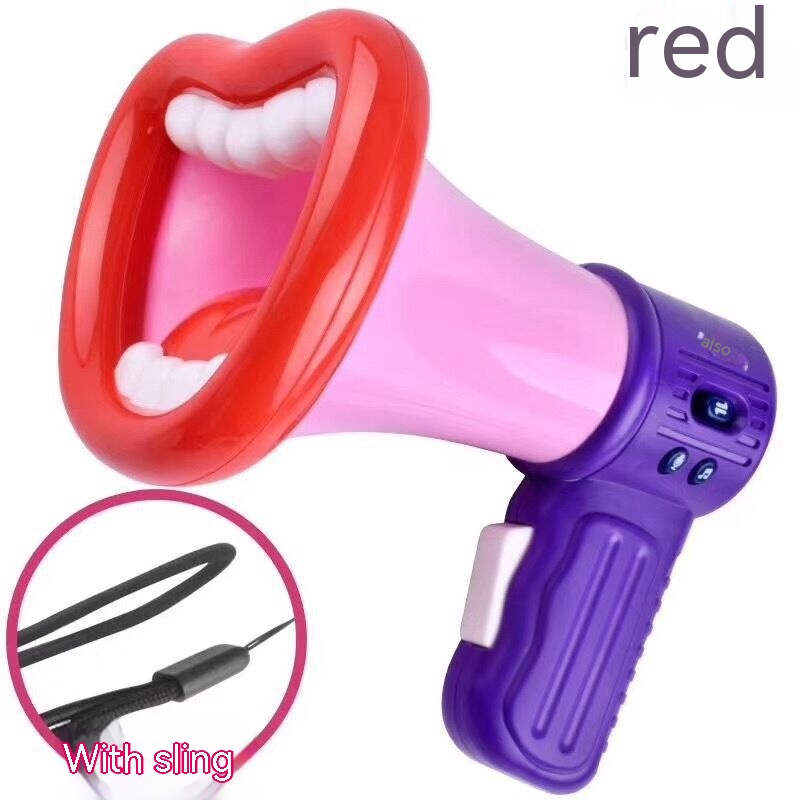 Children's Creative Funny Net Red Lips Horn Loudspeaker - Image 6