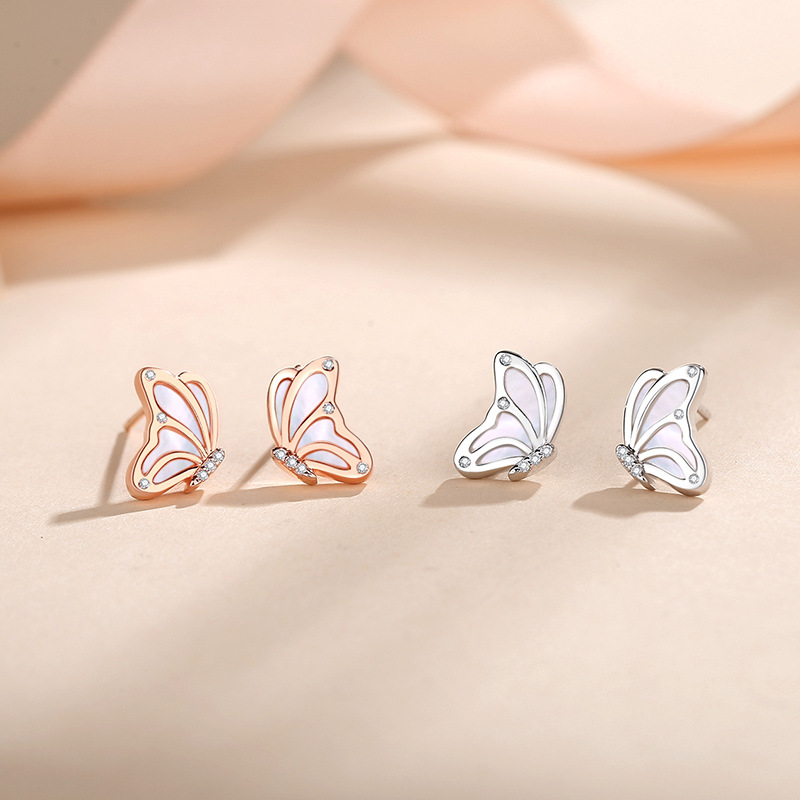 Title 3, Butterfly Studs Tendy Mori Girl Niche High Sens...