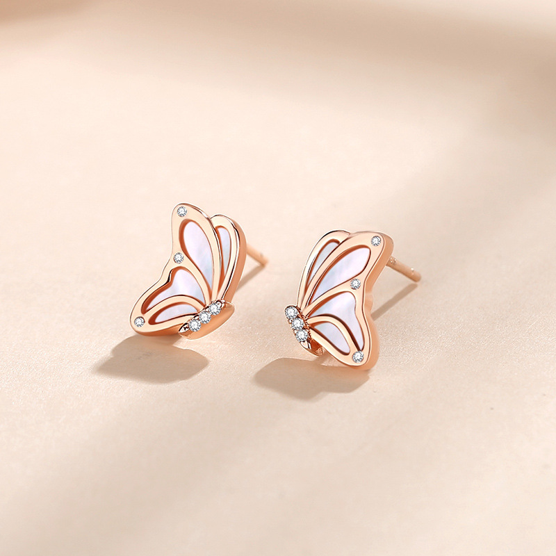 Title 4, Butterfly Studs Tendy Mori Girl Niche High Sens...