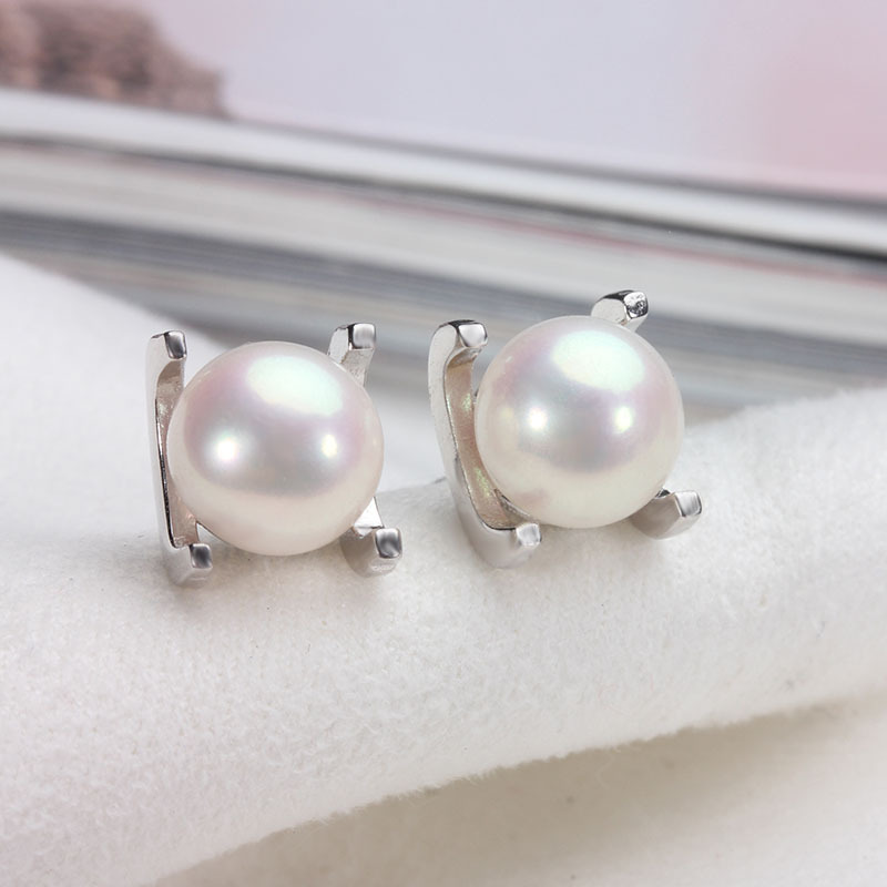 Title 2, Womens Short Freshwater Pearl Earrings, a time...