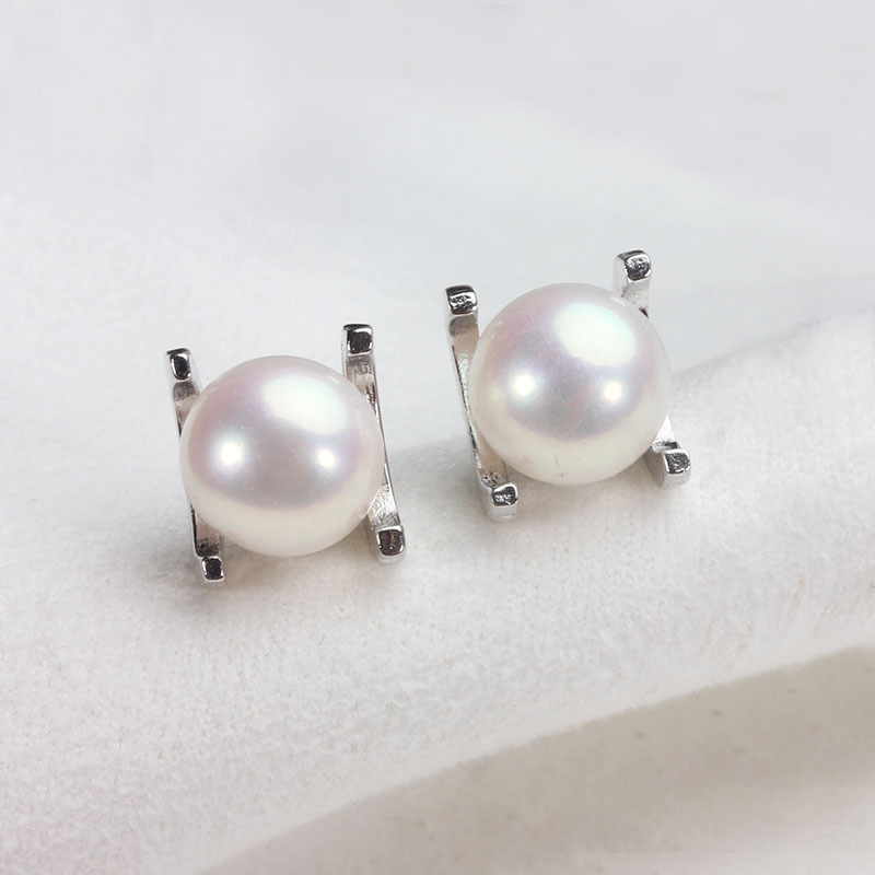 Title 3, Womens Short Freshwater Pearl Earrings, a time...