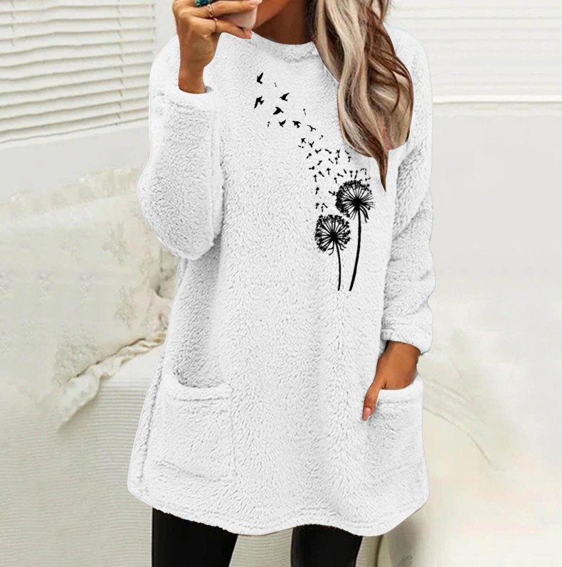 Title 7, Womens Round Neck Pullover Sweatshirt with Lon...