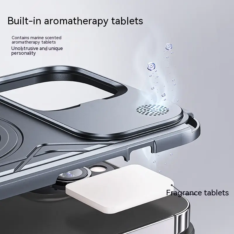 New Magnetic Suction All Edge Covered Metal Drop-resistant Heat Dissipation Phone Case