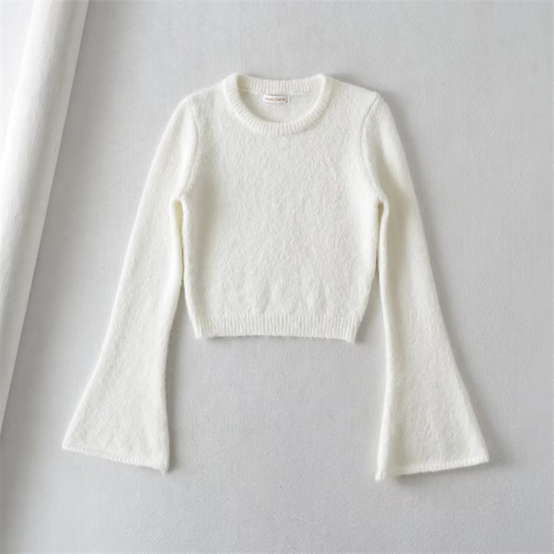 Fashion Design Horn Long Sleeve Sweater