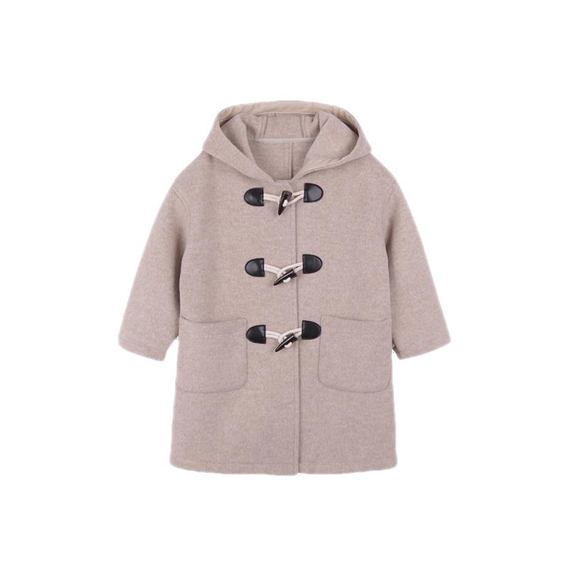 Girls’ Woolen Coat Thickened Warm Coat