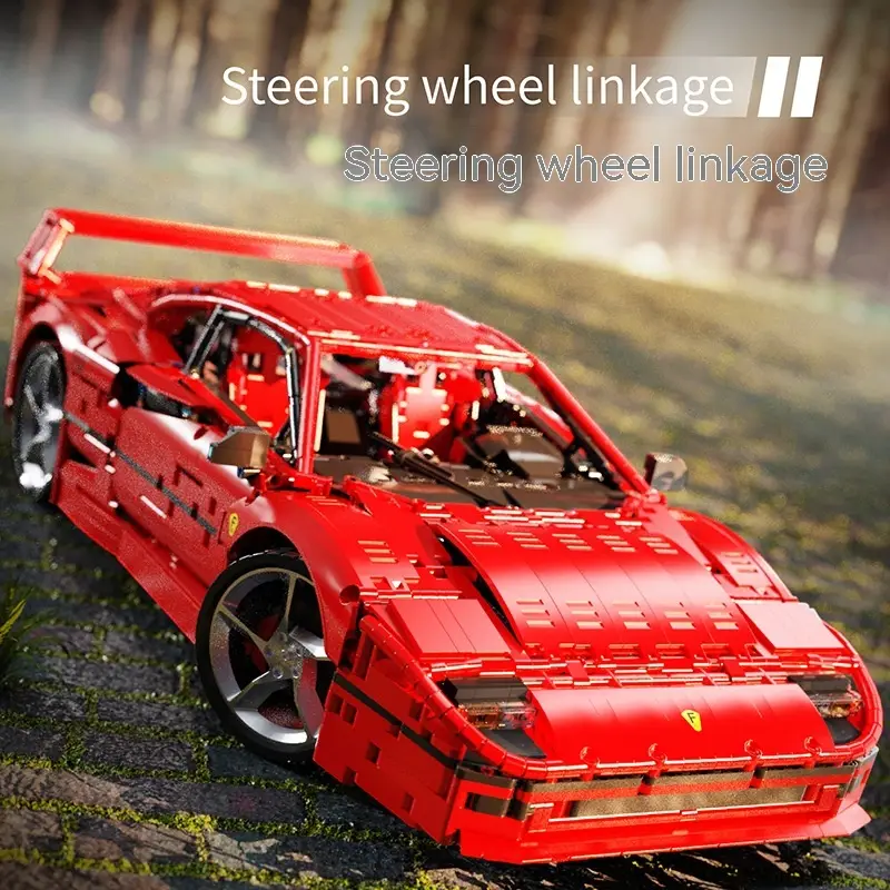 Technology Sports Car Small Particle Assembly Building Block Model
