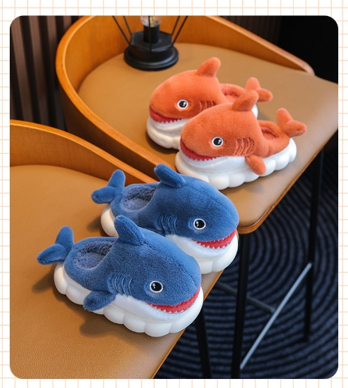 Winter Children Boys And Girls Warm With Velvet Parent-child Children Bag Heel Furry Home Baby Cotton Slippers — foto 10