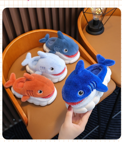 Winter Children Boys And Girls Warm With Velvet Parent-child Children Bag Heel Furry Home Baby Cotton Slippers — foto 13