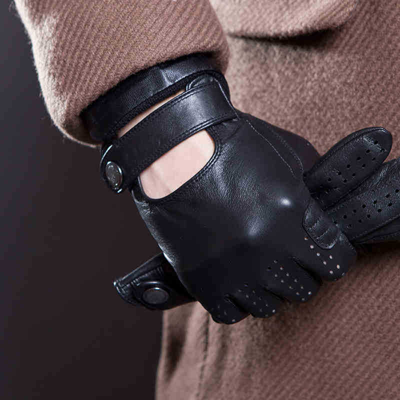 Imported Sheepskin Leather Touch Screen Men's And Women's Same Gloves Spring And Autumn Sports Driving Summer