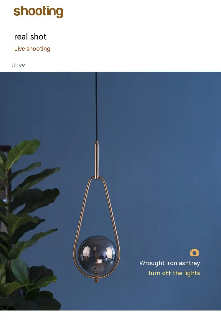 Personalized Bar Dining Room Glass Ball Chandelier