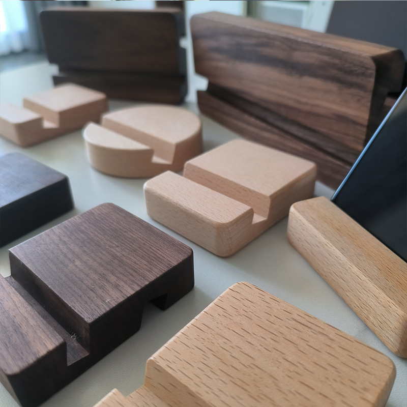 New Simple Universal Portable Solid Wood Cell Phone Racks - Image 14
