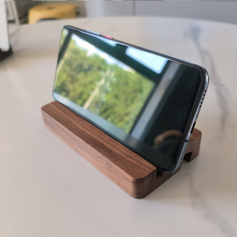 New Simple Universal Portable Solid Wood Cell Phone Racks - Image 7