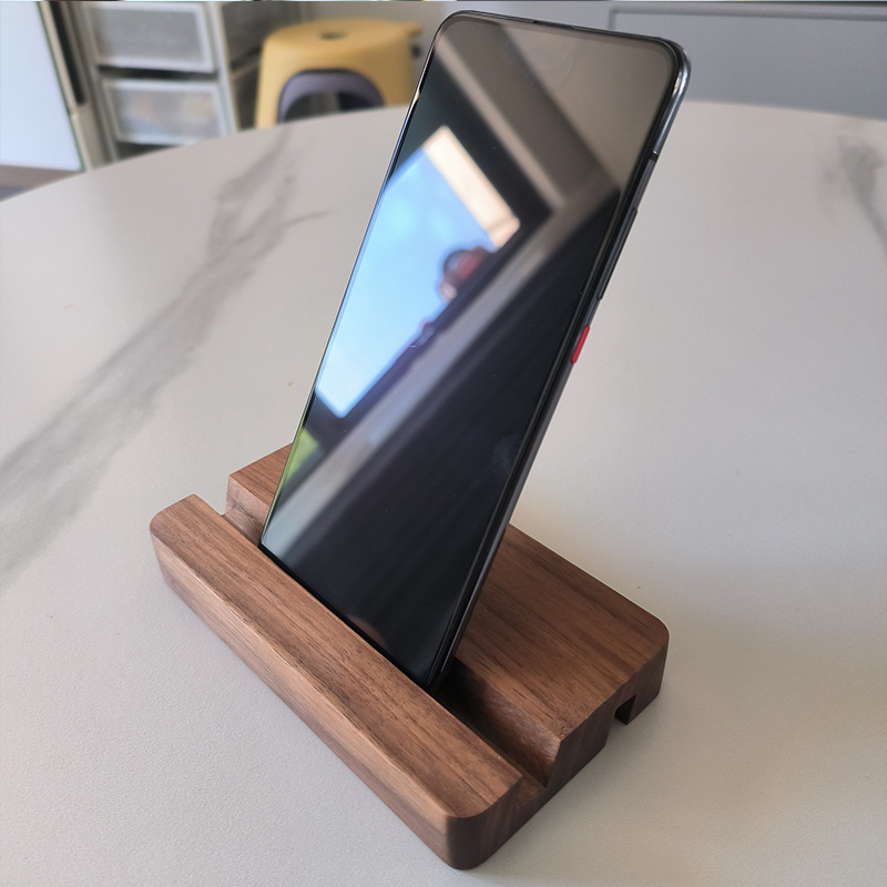 New Simple Universal Portable Solid Wood Cell Phone Racks - Image 4
