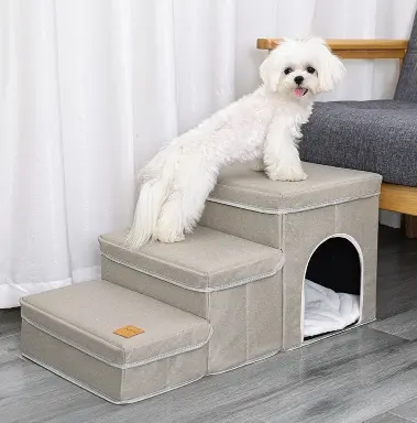 Cat Kennel Cage Multifunctional Dog Stairs Upper