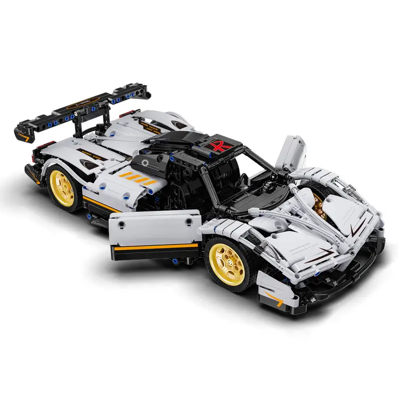 Blue Phantom Sports Car Building Block Model