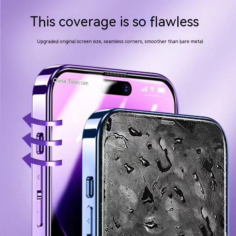 HD 15pro Film I13 Electroplating Tempered Film - Image 4