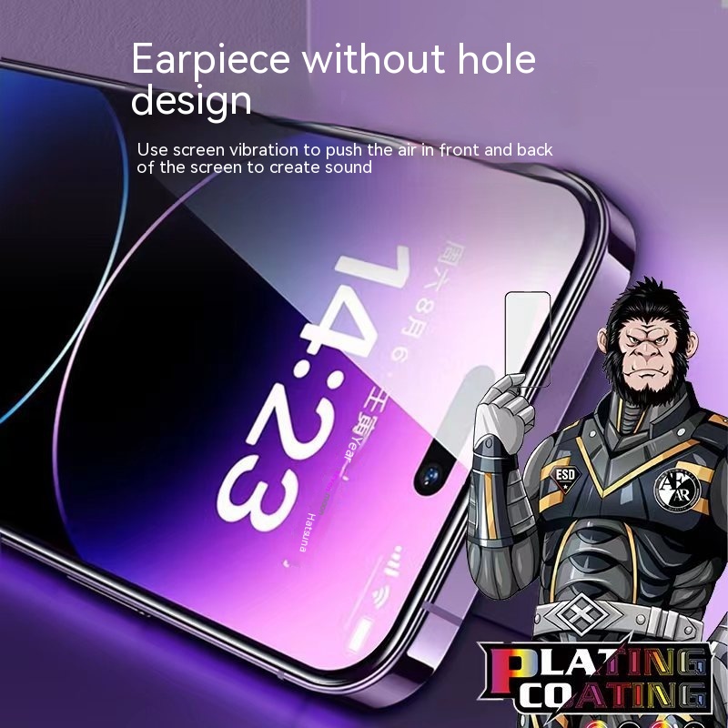 HD 15pro Film I13 Electroplating Tempered Film - Image 11