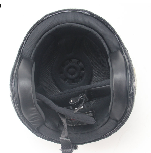 Vintage Leather Personalized Pedal Handmade Helmet - Image 18