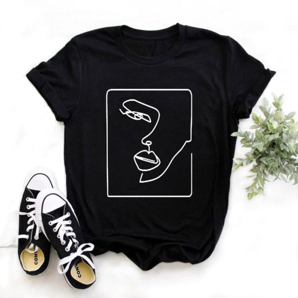 Title 4, Heartbeat Lady Feather Crew Neck Printed T-Shir...