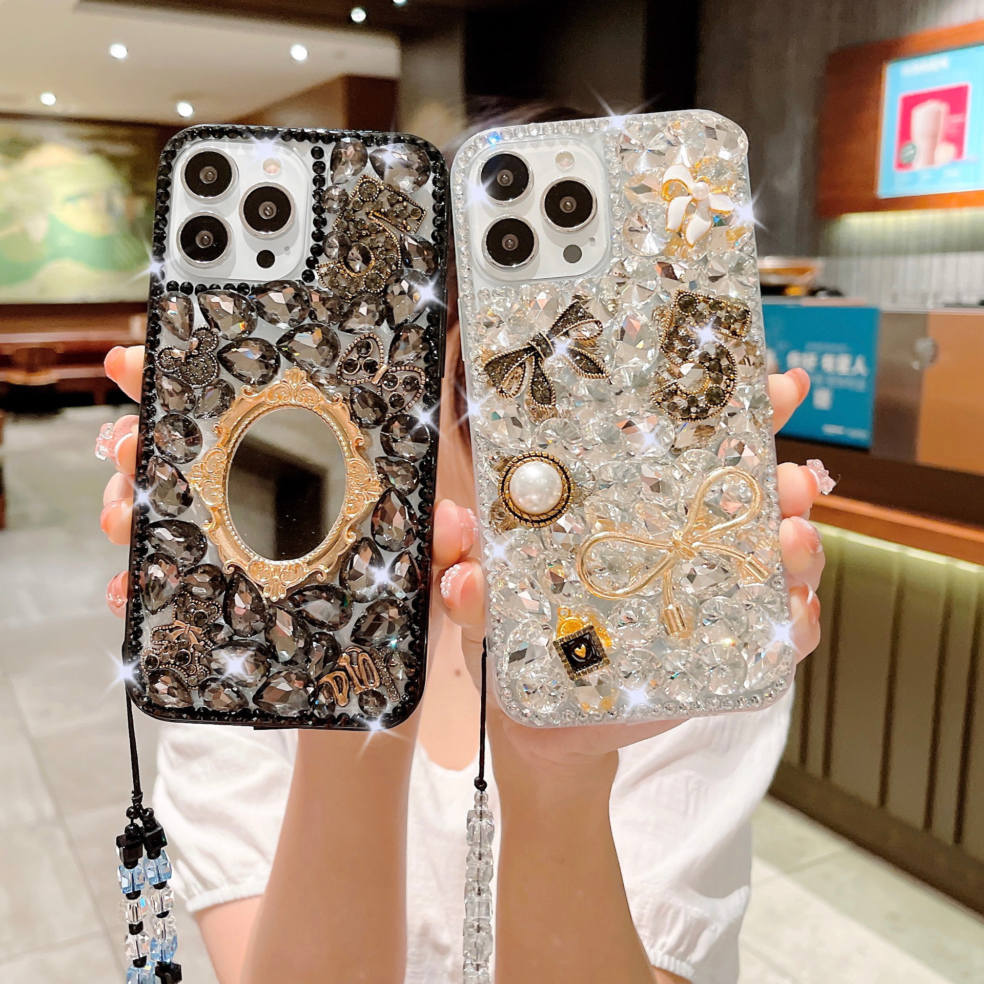 Women’s Rhinestone Cover Luxury All-inclusive Protective Case