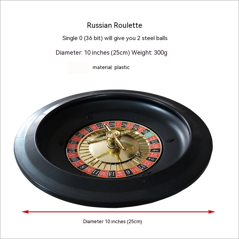 Title 3, Roulette Set Game 10 Inches Including Tablecloth