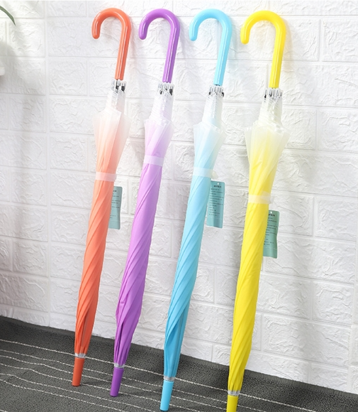 Title 7, Long Handle Transparent Color Gradient Straight...