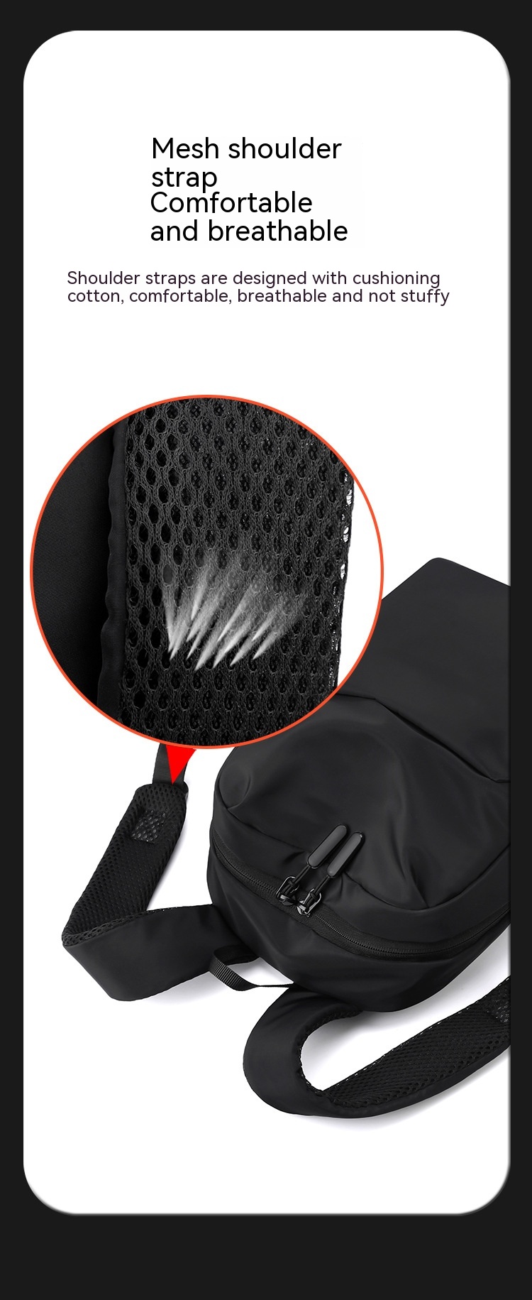 Simple Backpack Large Capacity Leisure Waterproof Dirt-resistant Easy To Handle