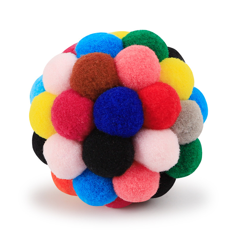 Pet Toy Vocal Ball Colorful Plush - Image 4