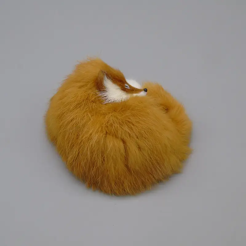 Artificial Fox White Fox Fur Handicraft Home Decoration Car Decorations