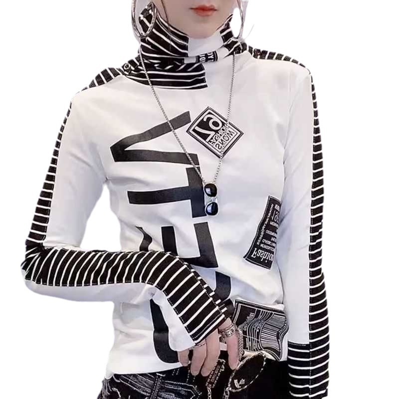 Women's Turtleneck Bottoming Shirt Thermal Slim Fit Versatile Bottoming Top