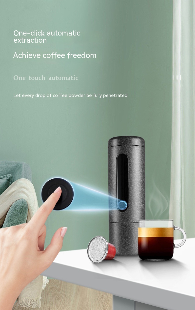 Coffee Machine Travel Portable Outdoor Small Concentrated Mini Capsule Ground Coffee Dual-use — foto 8