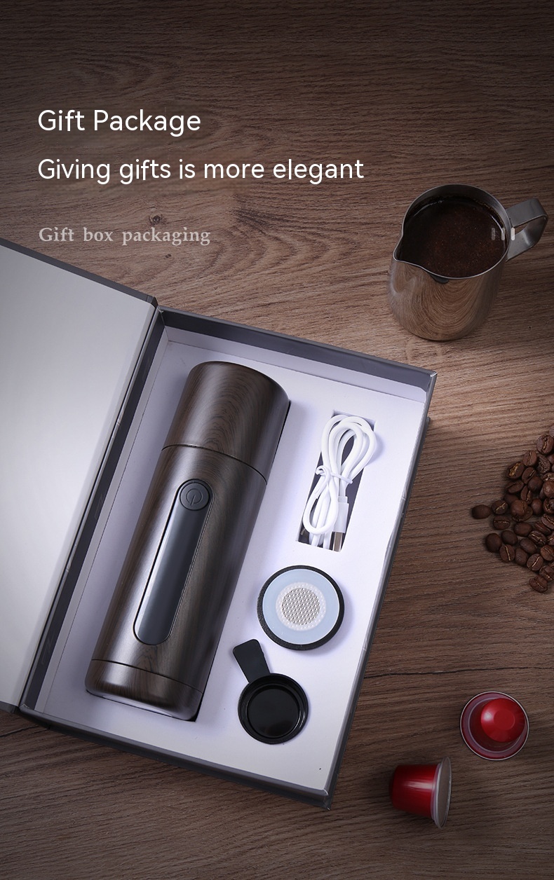 Coffee Machine Travel Portable Outdoor Small Concentrated Mini Capsule Ground Coffee Dual-use — foto 17